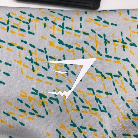 NWOT Gymshark training leggings light grey green and yellow flecked women’s SP - Picture 10 of 16